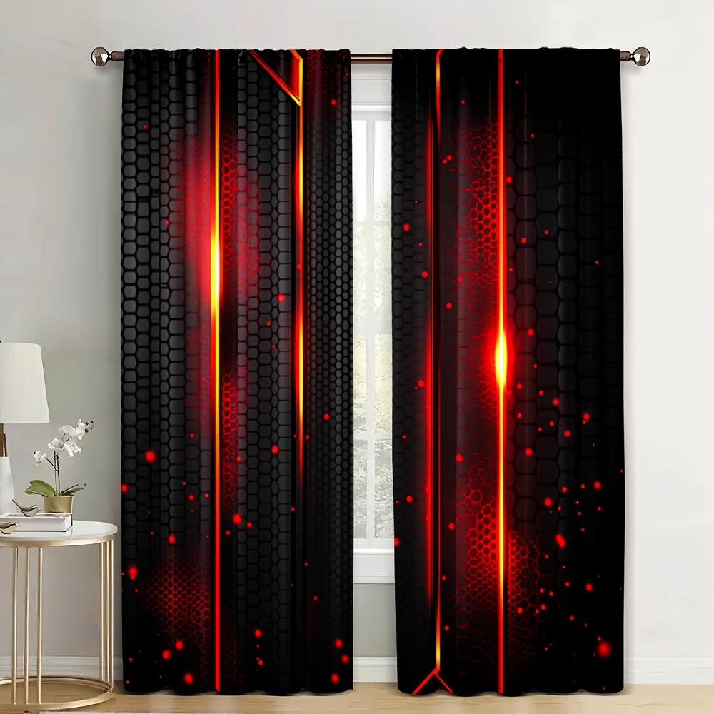 Office Tech For Men - 2 Peças Cortinas de Lava com