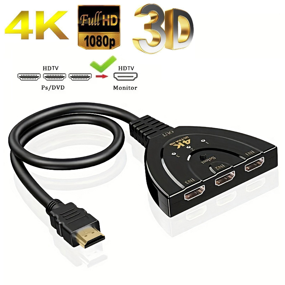 Hdmi Matrix Switch - 4k * 2k 3 portas hdtv-compatível