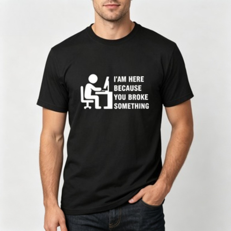 The Office It Tech - Camiseta masculina de algodão macio, citação