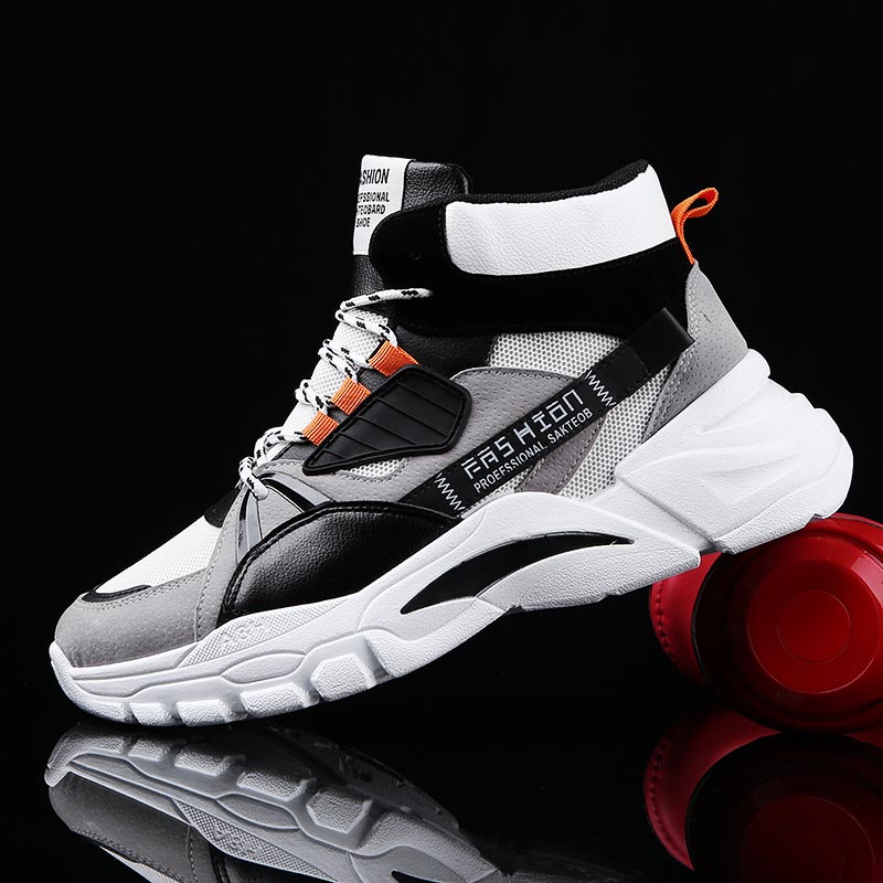 Office Tech For Men - Hightop-Sapatilhas Esportivas Masculinas, Sapatilhas de Cima