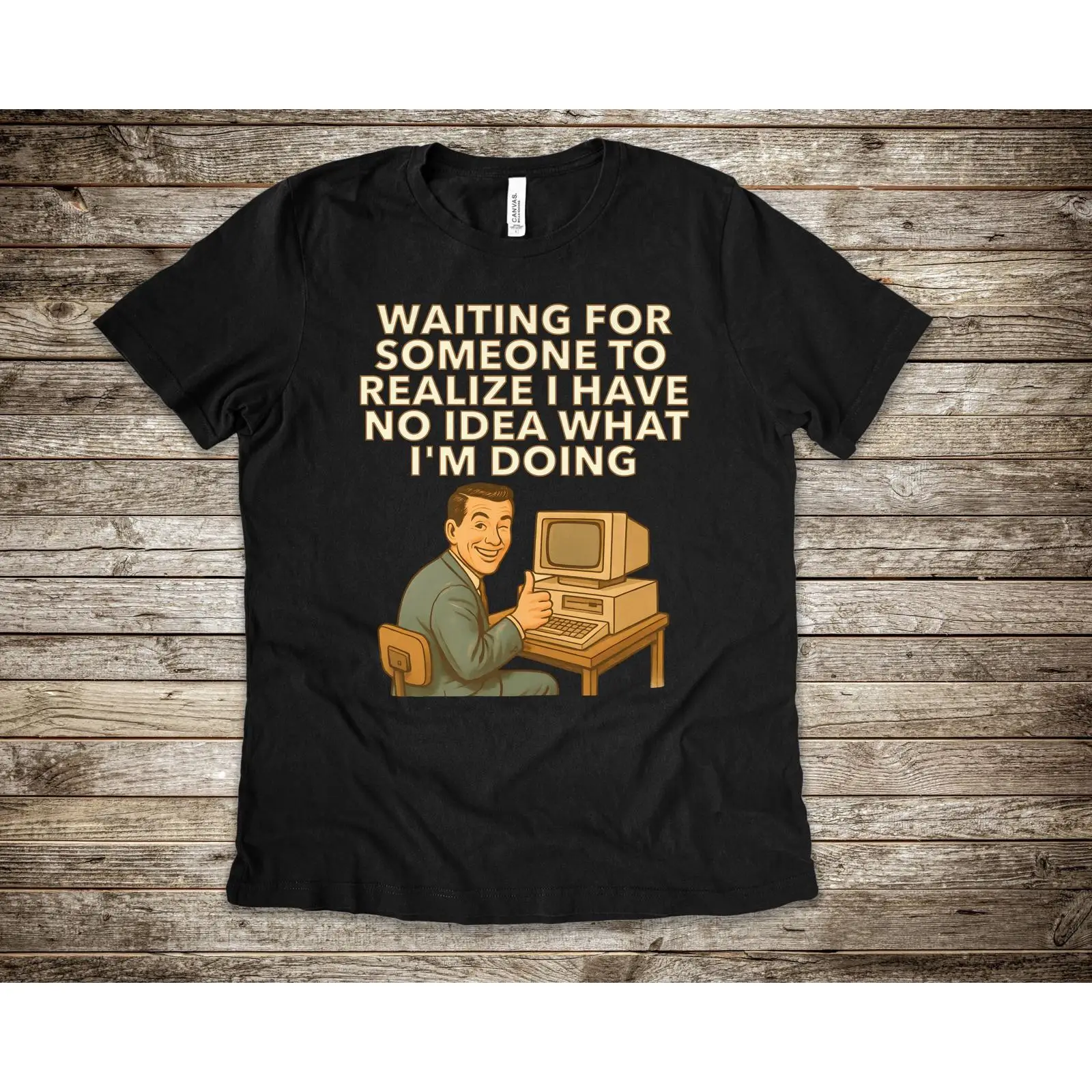 The Office It Tech - Camiseta Engraçada Vintage com Humor Retrô