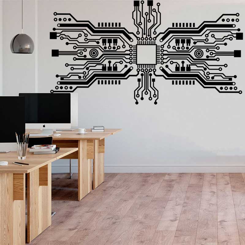 The Office It Tech - Circuit Board Chip Adesivo de Parede,