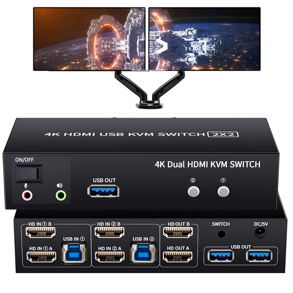 Monitor duplo hdmi kvm switch  - Hdmi Matrix Switch avaliação e preço