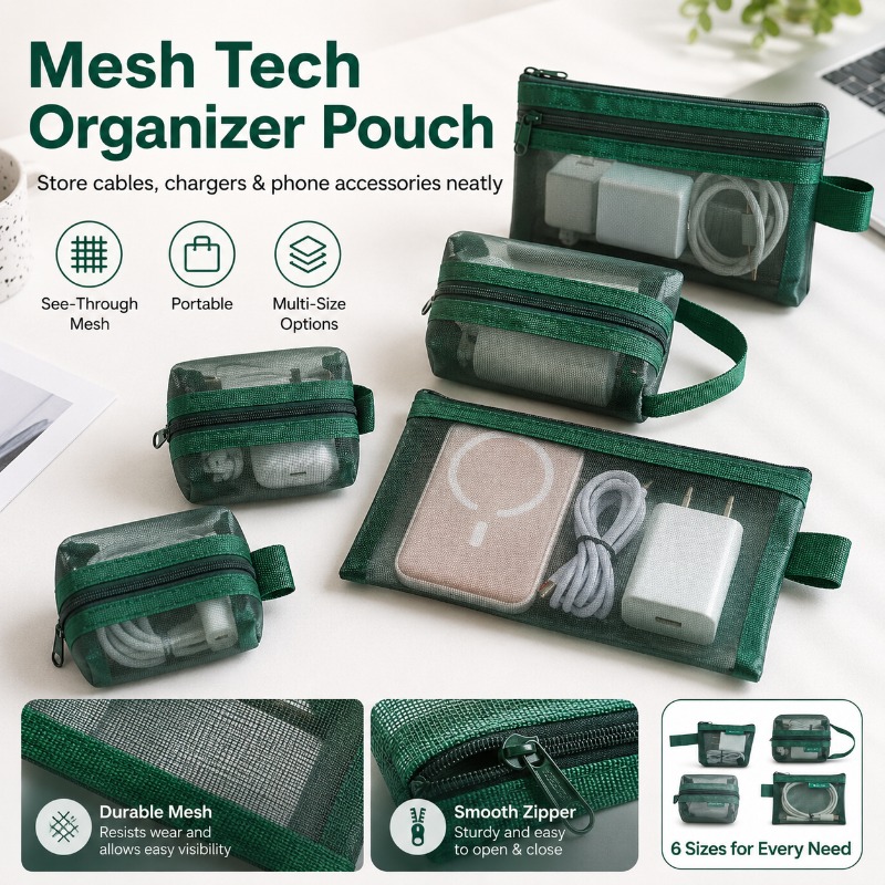 Conjunto de 6 Bolsas Organizad - Office Tech Backpack avaliação e preço