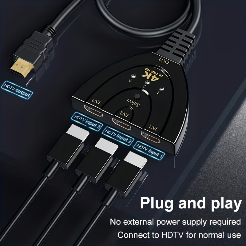 4k * 2k 3 portas hdtv-compatív - Hdmi Matrix Switch avaliação e preço