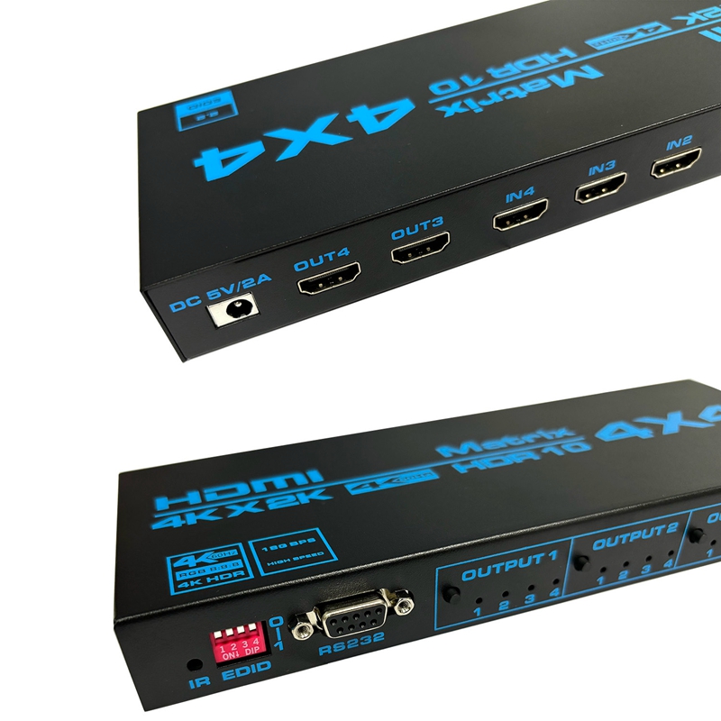 4k hdmi matriz switch 4 em 4 s - Hdmi Matrix Switch avaliação e preço