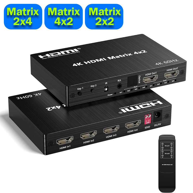 4k 60hz hdmi matriz switcher 4 - Hdmi Matrix Switch avaliação e preço