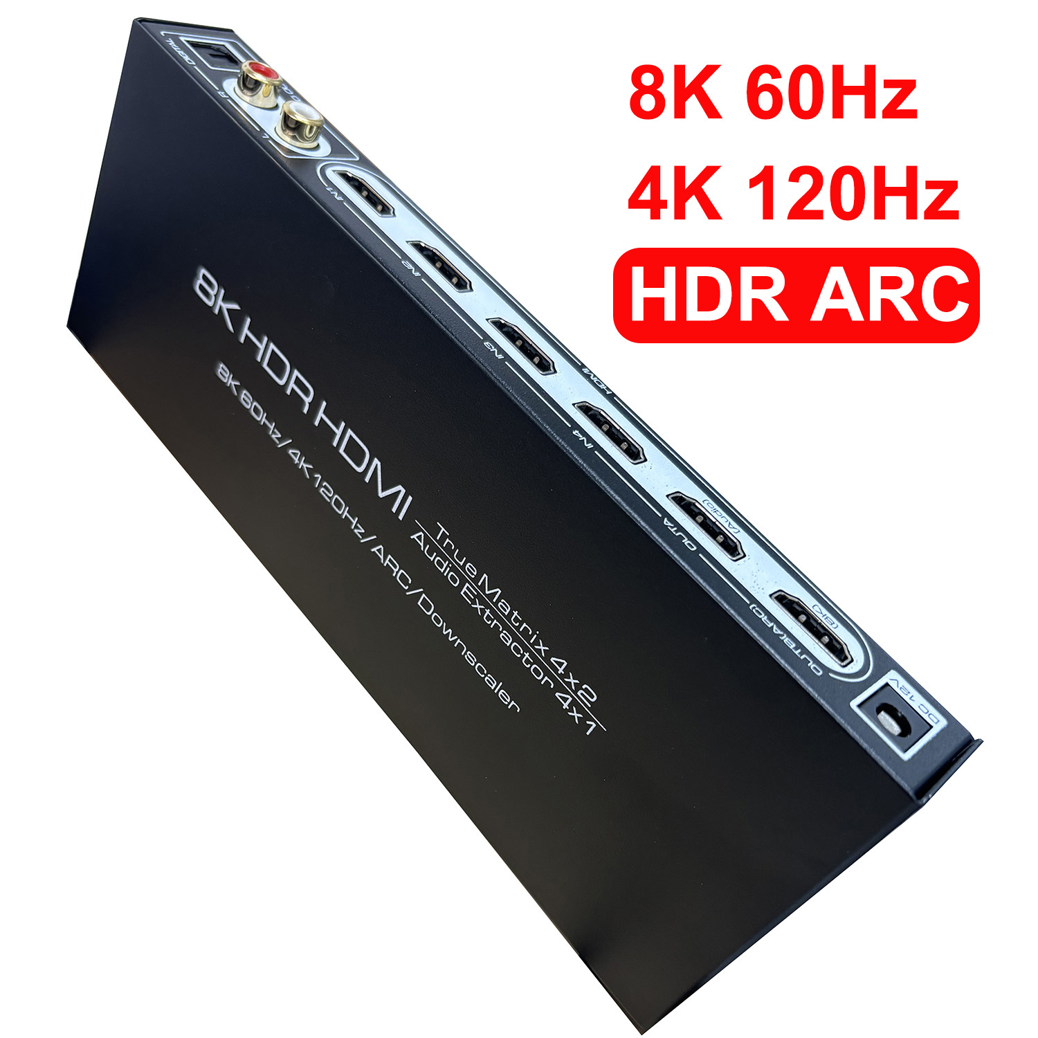 8k 60hz hdmi matriz 4x2 suport - Hdmi Matrix Switch avaliação e preço