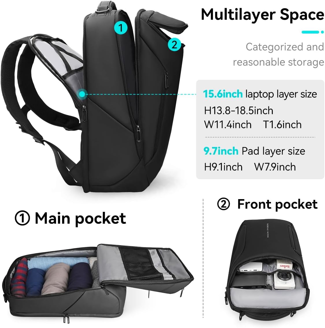 Mochila Executiva Masculina pa - Office Tech Backpack avaliação e preço