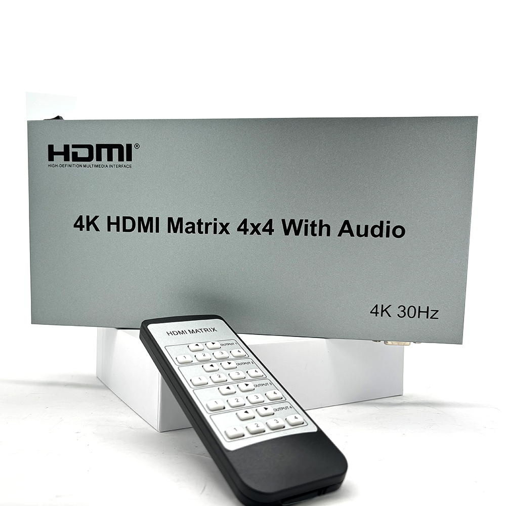 Matriz HDMI 4x4 4K 60Hz com Ex - Hdmi Matrix Switch avaliação e preço