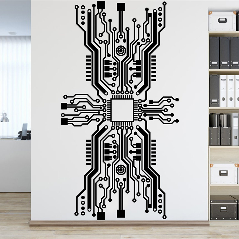 Circuit Board Chip Adesivo de  - The Office It Tech avaliação e preço