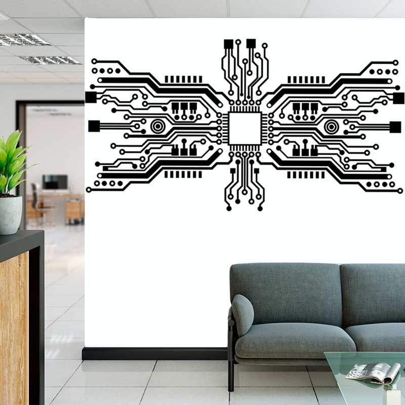 Circuit Board Chip Adesivo de  - The Office It Tech avaliação e preço